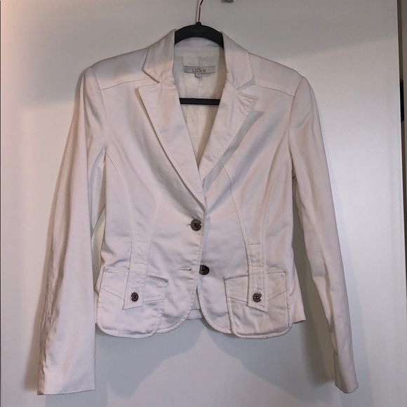 🧥Cache Luxe size 2 white womens blazer - Picture 5 of 8